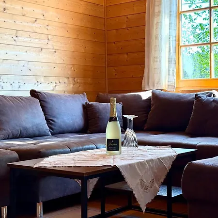 Holz-ferienhaus Oberbraendi: Kachelofen, Sauna, Wlan, Am Wald Prázdninový dům *
